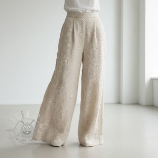 Tkanina wiskozowa z lnem Lucy natural