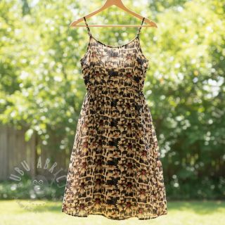 Tkanina wiskozowa z lnem Daisy design B digital print