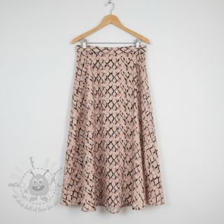 Tkanina wiskozowa z lnem Ivy Diamonds design B digital print