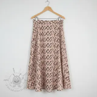 Tkanina wiskozowa z lnem Ivy Diamonds design B digital print