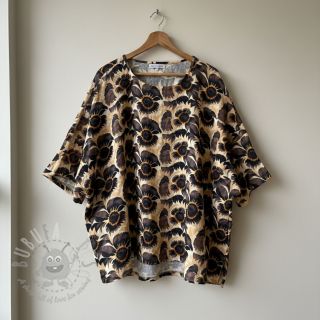 Tkanina wiskozowa z lnem Sunlower design A digital print