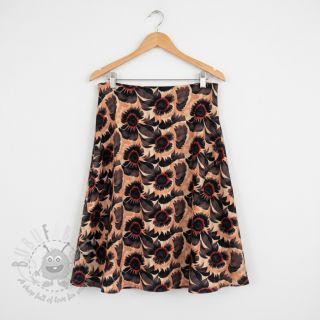 Tkanina wiskozowa z lnem Sunlower design B digital print