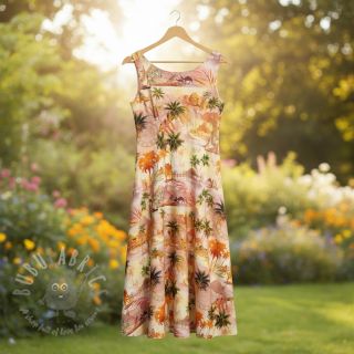 Tkanina wiskozowa z lnem Egypt design B digital print