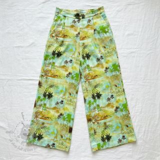 Tkanina wiskozowa z lnem Egypt design A digital print