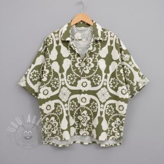 Tkanina wiskozowa z lnem Nina design F