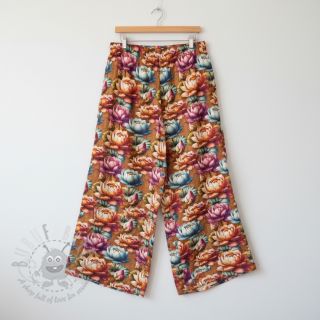 Tkanina wiskozowa z lnem Marigold design C digital print