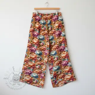 Tkanina wiskozowa z lnem Marigold design C digital print
