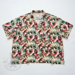Tkanina wiskozowa z lnem Azalea design A digital print