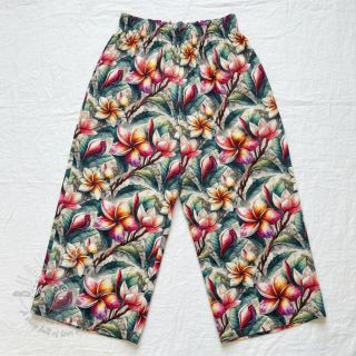 Tkanina wiskozowa z lnem Jasmine design C digital print