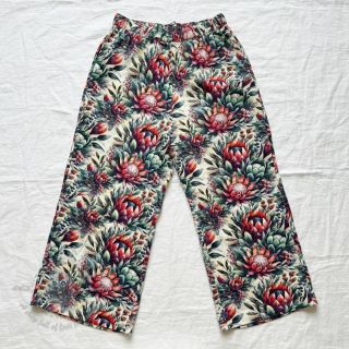 Tkanina wiskozowa z lnem Azalea design D digital print