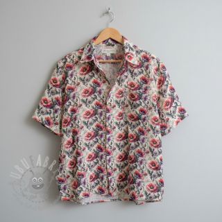 Tkanina wiskozowa z lnem Liana design C digital print