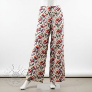 Tkanina wiskozowa z lnem Liana design C digital print