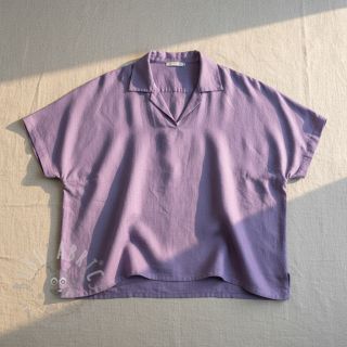 Tkanina wiskozowa z lnem PREMIUM lavender