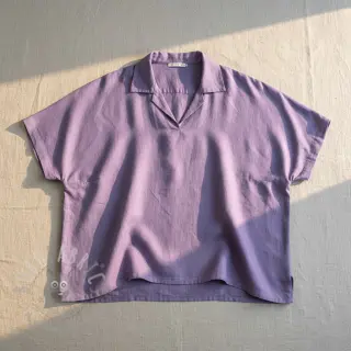 Tkanina wiskozowa z lnem PREMIUM lavender