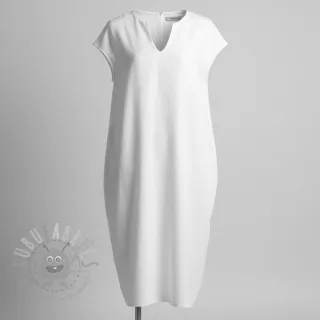Tkanina wiskozowa z lnem PREMIUM white