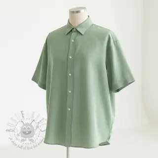 Tkanina wiskozowa z lnem PREMIUM old green