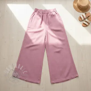 Tkanina wiskozowa z lnem PREMIUM old pink