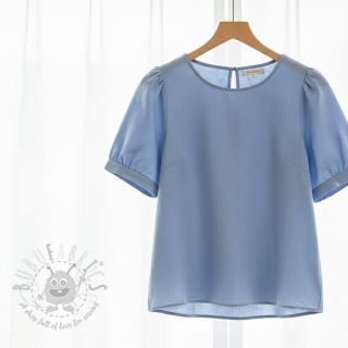 Tkanina wiskozowa z lnem PREMIUM old blue