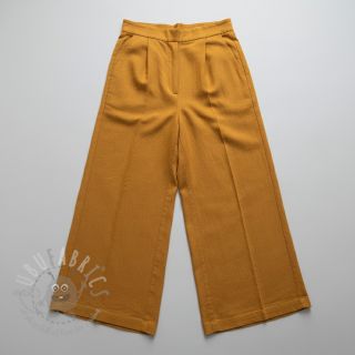 Tkanina wiskozowa z lnem PREMIUM ochre