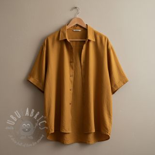 Tkanina wiskozowa z lnem PREMIUM ochre