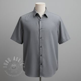 Tkanina wiskozowa z lnem PREMIUM middle grey