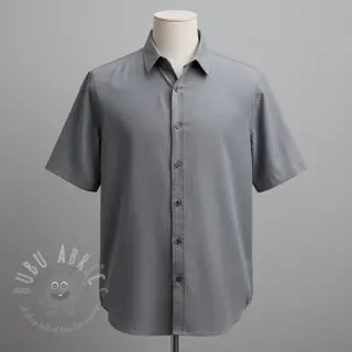 Tkanina wiskozowa z lnem PREMIUM middle grey