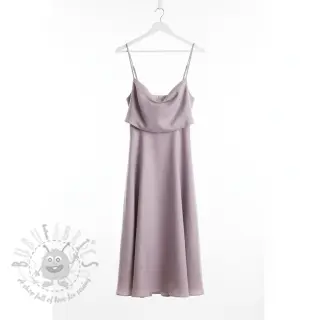Tkanina wiskozowa z lnem PREMIUM light old pink