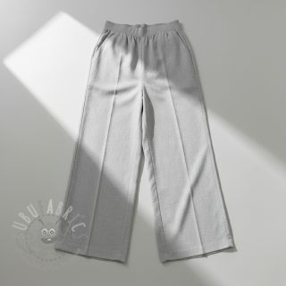 Tkanina wiskozowa z lnem PREMIUM light grey