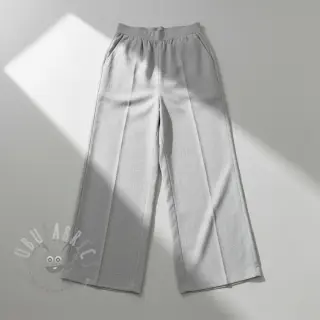Tkanina wiskozowa z lnem PREMIUM light grey