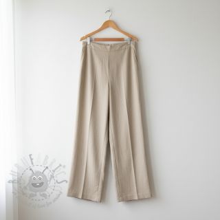 Tkanina wiskozowa z lnem PREMIUM pebble