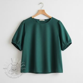 Tkanina wiskozowa z lnem PREMIUM bottle green