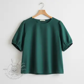 Tkanina wiskozowa z lnem PREMIUM bottle green