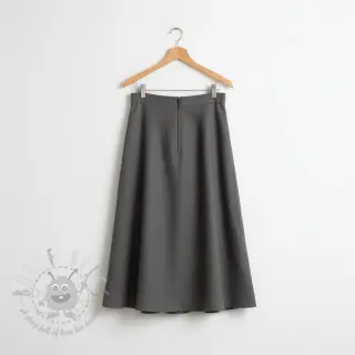 Tkanina wiskozowa z lnem PREMIUM grey