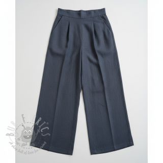 Tkanina wiskozowa z lnem PREMIUM dark grey