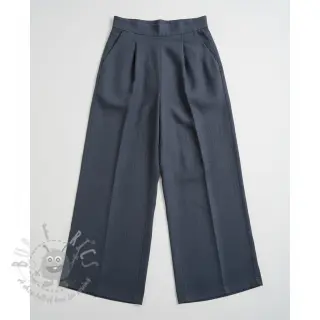 Tkanina wiskozowa z lnem PREMIUM dark grey