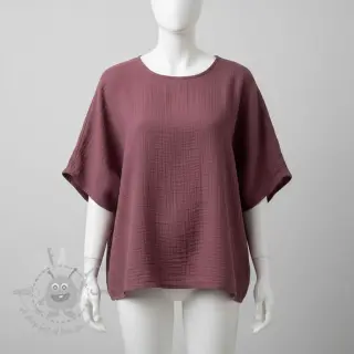 Tkanina wiskozowa z lnem CRINCLE mulberry