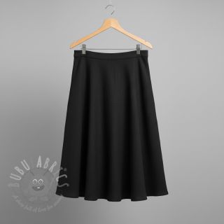 Tkanina wiskozowa z lnem CRINCLE black