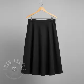 Tkanina wiskozowa z lnem CRINCLE black
