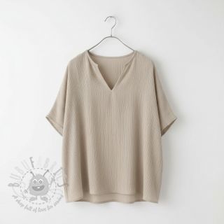 Tkanina wiskozowa z lnem CRINCLE beige