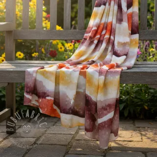 Wiskoza SATIN Chloe red digital print