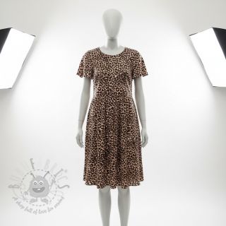 Wiskoza SATIN Animal skin digital print