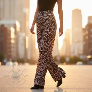 Wiskoza SATIN Animal skin digital print