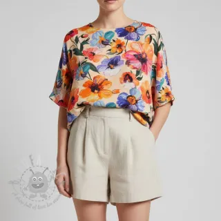 Wiskoza RADIANCE Flower Nina digital print
