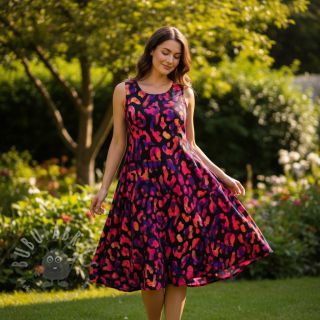 Wiskoza RADIANCE Animal skin black digital print