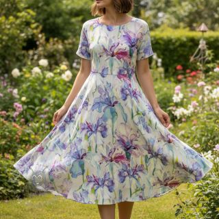 Wiskoza RADIANCE Flower Tara digital print