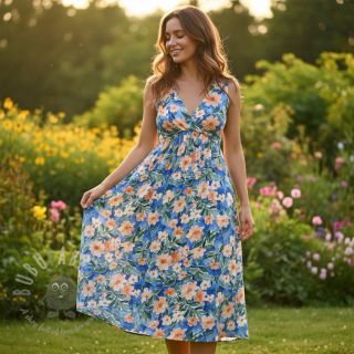 Wiskoza RADIANCE Flower Jane digital print