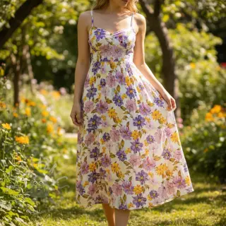 Wiskoza RADIANCE Flower Inay digital print