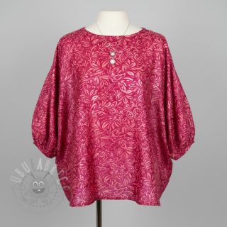 Wiskoza RADIANCE Moana dark red digital print