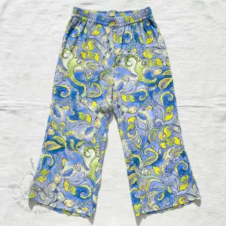 Wiskoza RADIANCE Abstract paisley blue digital print
