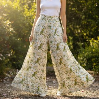 Wiskoza RADIANCE Francesca flowers digital print